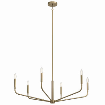 Madden Six Light Chandelier in Champagne Bronze (12|52719CPZ)