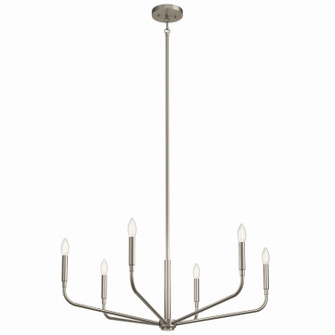 Madden Six Light Chandelier in Brushed Nickel (12|52718NI)