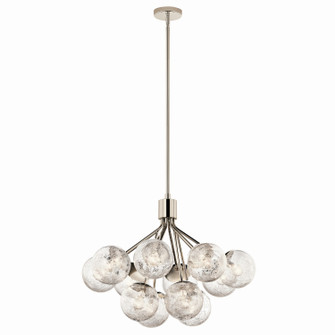 Silvarious 12 Light Chandelier Convertible in Polished Nickel (12|52701PN)
