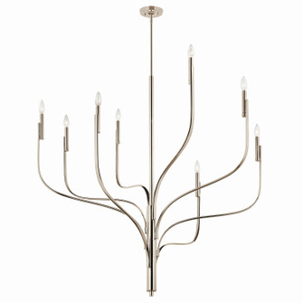 Livadia Eight Light Chandelier in Polished Nickel (12|52675PN)