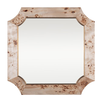 Farra Wall Mirror in Poplar Burl/Weathered Brass (137|449MI36B)