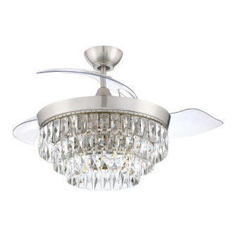 Sofia 42 Hidden Blades 42'' Ceiling Fan in Brushed Polished Nickel (46|SOF42BNK3)