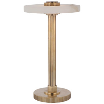 Aran LED Accent Lamp in Hand-Rubbed Antique Brass and Alabaster (268|S 3150HAB/ALB)