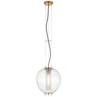 Taro LED Lantern in Antique Burnished Brass (268|RB 5097AB-CG)