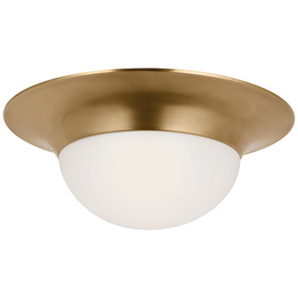 Cluny LED Flush Mount in Hand-Rubbed Antique Brass (268|PCD 4002HAB-WG)