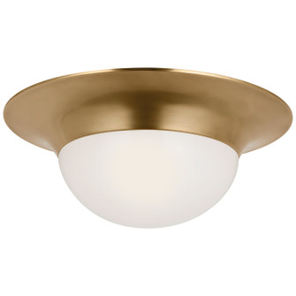 Cluny LED Flush Mount in Hand-Rubbed Antique Brass (268|PCD 4001HAB-WG)