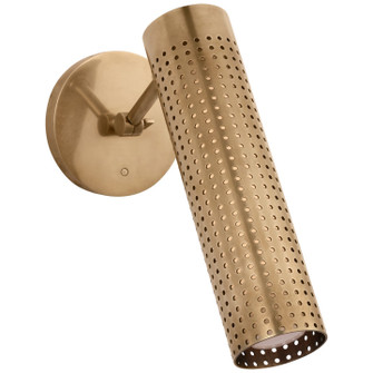 Precision LED Wall Sconce in Antique-Burnished Brass (268|KW 2067AB-WG)