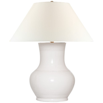 Sorrento LED Table Lamp in Glossy White Crackle (268|CHA 8645GWC-L)