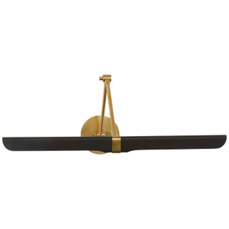 Issa LED Wall Sconce in Hand-Rubbed Antique Brass and Black (268|ARN 2354HAB/BLK)