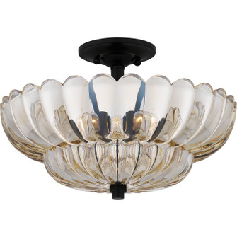 Whitecap Four Light Semi Flush Mount in Mottled Cocoa (10|WHP1716MC)