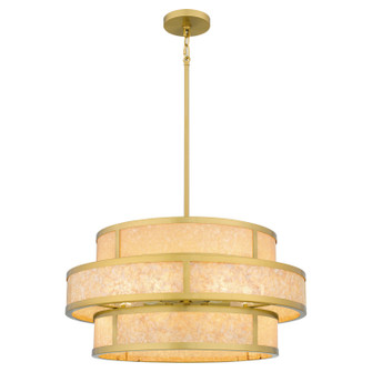 Stoneland Six Light Pendant in Brushed Gold (10|STO2824BRG)