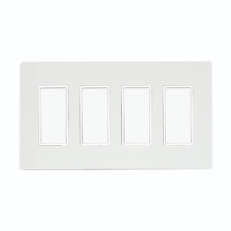 On/Off Switch With Screwless Plate And Box in White (40|EFSSPW4)