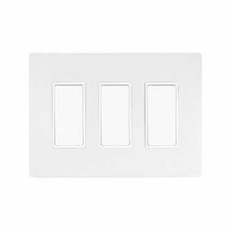 On/Off Switch With Screwless Plate And Box in White (40|EFSSPW3)