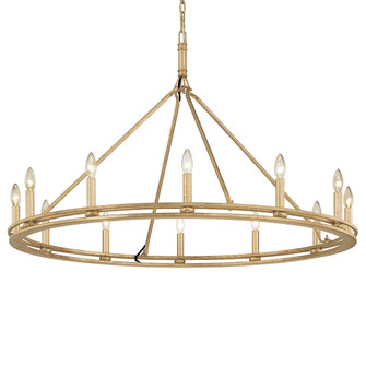 Sutton 12 Light Chandelier in Champagne Leaf (67|F6247-CPL)