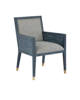 Santos Armchair in Vintage Navy/Satin Brass (142|7000-0852)