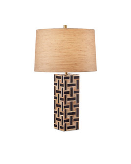 One Light Table Lamp in Natural/Black (142|6000-0954)