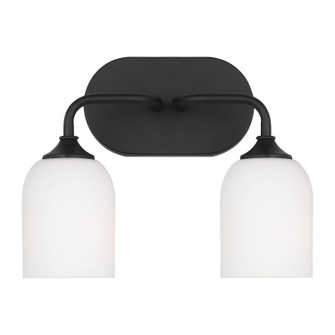 Emile Two Light Vanity in Midnight Black (1|GLV1022EN3/MBK)