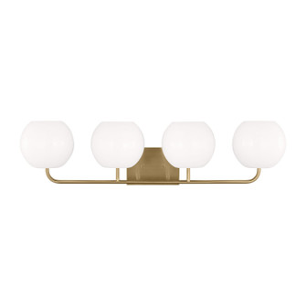 Rory Four Light Vanity in Satin Brass (1|GLV1014EN3/SB)