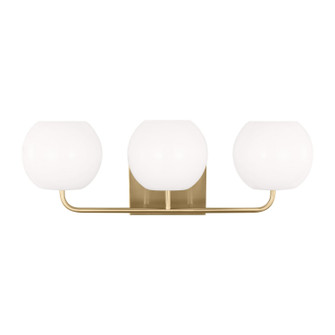 Rory Three Light Vanity in Satin Brass (1|GLV1013EN3/SB)