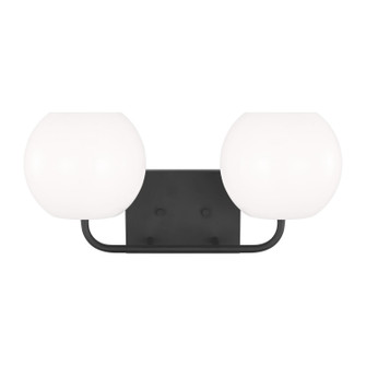 Rory Two Light Vanity in Midnight Black (1|GLV1012EN3/MBK)