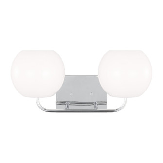 Rory Two Light Vanity in Chrome (1|GLV1012EN3/CH)