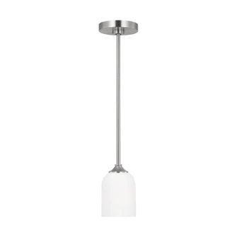 Emile One Light Mini Pendant in Brushed Steel (1|GLP1021EN3/BS)