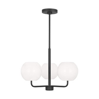 Rory Three Light Chandelier in Midnight Black (1|GLC1043EN3/MBK)