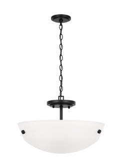 Kerrville Two Light Semi-Flush Convertible Pendant in Midnight Black (1|7715202EN3-112)
