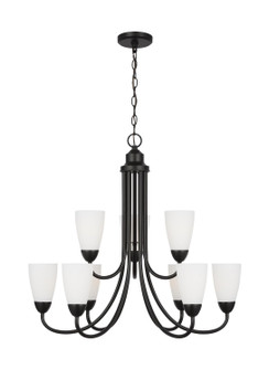 Seville Nine Light Chandelier in Midnight Black (1|3120209EN3-112)