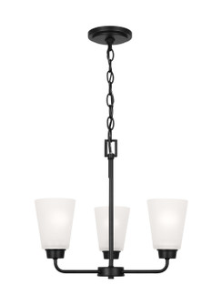 Kerrville Three Light Chandelier in Midnight Black (1|3115203EN3-112)