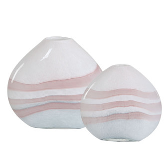 Blush Vases, S/2 in White And Green-gray (52|18159)
