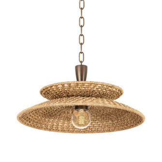 Landry One Light Pendant in Bronze Leaf (67|F1820-BRL)