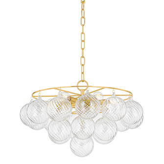 Mimi Six Light Chandelier in Aged Brass (428|H711806A-AGB)