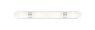 Downtown Urban Four Light Bath Vanity in Polished Chrome (405|617S-4W-PC-G617-8SWH)