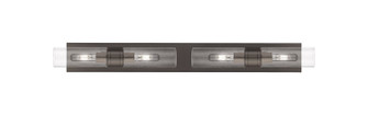 Downtown Urban Four Light Bath Vanity in Oil Rubbed Bronze (405|617S-4W-OB-G617-8SDY)