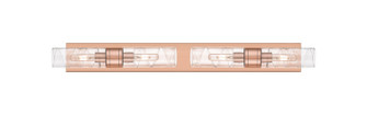Downtown Urban Four Light Bath Vanity in Antique Copper (405|617S-4W-AC-G617-8DE)