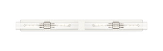 Downtown Urban Four Light Bath Vanity in Polished Nickel (405|617L-4W-PN-G617-11CL)
