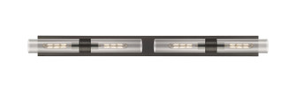 Downtown Urban Four Light Bath Vanity in Oil Rubbed Bronze (405|617L-4W-OB-G617-11SM)