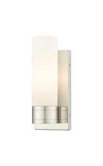 Downtown Urban One Light Wall Sconce in Polished Nickel (405|617-1W-PN-G617-8SWH)