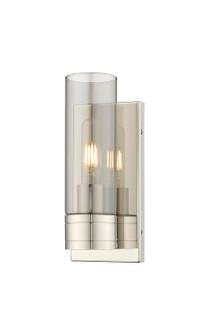 Downtown Urban One Light Wall Sconce in Polished Nickel (405|617-1W-PN-G617-8SM)