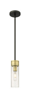 Downtown Urban One Light Mini Pendant in Black Antique Brass (405|617-1S-BAB-G617-8SDY)