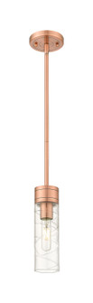 Downtown Urban One Light Mini Pendant in Antique Copper (405|617-1S-AC-G617-8DE)
