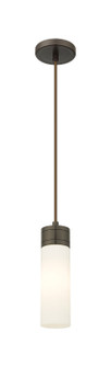 Downtown Urban One Light Mini Pendant in Oil Rubbed Bronze (405|617-1P-OB-G617-8SWH)