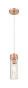 Downtown Urban One Light Mini Pendant in Antique Copper (405|617-1P-AC-G617-8SCL)