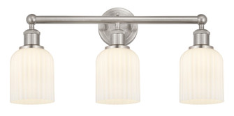 Edison Three Light Bath Vanity in Brushed Satin Nickel (405|616-3W-SN-G559-5GWH)