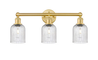 Edison Three Light Bath Vanity in Satin Gold (405|616-3W-SG-G559-5SDY)