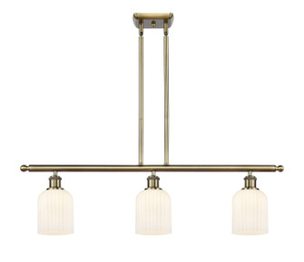 Ballston Three Light Island Pendant in Antique Brass (405|516-3I-AB-G559-5GWH)
