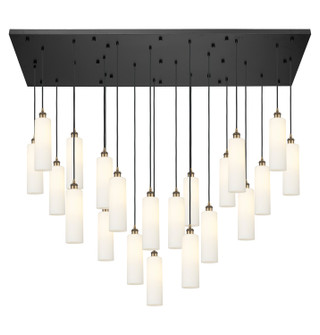 Downtown Urban 21 Light Pendant in Brushed Brass (405|172BK-B-21P-BB-G434-12WH)