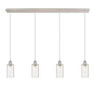 Downtown Urban Four Light Linear Pendant in Polished Nickel (405|124B-4P-PN-G434-7SDY)