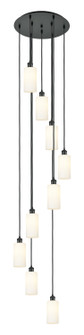 Downtown Urban Nine Light Pendant in Matte Black (405|119B-9P-BK-G434-7WH)